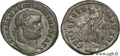 GALERE (1/03/293-5/05/311) Galerius Valerius Maximianus César (1/03/293-1/05/305) Follis ou nummus 301 N° brm_113857 Date : 301 Nom de l'atelier : Alexandrie Métal : cuivre Diamètre : 25,5mm Axe des c