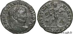 MAXIMIN II DAIA (1/05/305-04/313) Caius Galerius Valerius Maximinus César (1/05/305-310) Follis ou nummus 308-309 N° brm_113865 Date : 308-309 Nom de l'atelier : Thessalonique Métal : cuivre Diamètre 