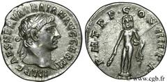 TRAJAN (27/10/97-8/08/117) Marcus Ulpius Traianus Auguste (25/01/98-8/08/117) Denier 102 N° brm_115380 Date : 102 Nom de l'atelier : Rome Métal : argent Diamètre : 18,00mm Axe des coins : 6h. Poids : 