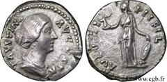 FAUSTINE JEUNE (+175) Annia Galeria Faustina Augusta (146-175) Denier 157-161 N° brm_115479 Date : 157-161 Nom de l'atelier : Rome Métal : argent Diamètre : 18,00mm Axe des coins : 12h. Poids : 4,43g.