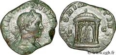 VOLUSIEN (06/251-06/253) Caius Vibius Afinius Gallus Vendumnianus Volusianus Auguste (11/251-05/253) Sesterce fin 251 - mi-252 N° brm_115713 Date : fin 251 - mi-252 Nom de l'atelier : Rome Métal : bro