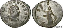 CLAUDE II LE GOTHIQUE (09/268-06-08/270) Marcus Aurelius Claudius Antoninien mi-269 N° brm_115753 Date : mi-269 Nom de l'atelier : Siscia Métal : billon Diamètre : 19,00mm Axe des coins : 12h. Poids :