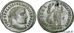 LICINIUS Ier (11/08/308-09/324) Valerius Licinianus Licinius Follis ou nummus 313 N° brm_115926 Date : 313 Nom de l'atelier : Héraclée Métal : cuivre Diamètre : 23,00mm Axe des coins : 6h. Poids : 3,7
