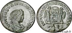 CONSTANTIN II (1/03/317-04/340) Flavius Claudius Julius Constantinus César (1/03/317-9/09/337) Centenionalis ou nummus 318-319 N° brm_115995 Date : 318-319 Nom de l'atelier : Lyon Métal : cuivre Diamè