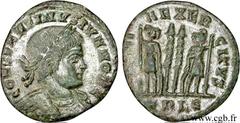 CONSTANTIN II (1/03/317-04/340) Flavius Claudius Julius Constantinus César (1/03/317-9/09/337) Centenionalis ou nummus 332 N° brm_116003 Date : 332 Nom de l'atelier : Lyon Métal : cuivre Diamètre : 17