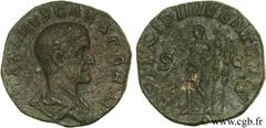 MAXIME CESAR (+238) Caius Iulius Verus Maximus César (236-238) Sesterce 237 N° brm_119789 Date : 237 Nom de l'atelier : Rome Métal : cuivre Diamètre : 28mm Axe des coins : 12h. Poids : 18,67g. Degré d