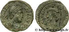 VALENS (28/03/364-9/08/378) Flavius Valens Nummus, (PB, ئ 3) 364-367 N° brm_119827 Date : 364-367 Nom de l'atelier : Siscia Métal : cuivre Diamètre : 18,5mm Axe des coins : 12h. Poids : 3,07g.   Etat 