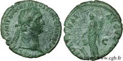 DOMITIEN (12/69-18/09/96) Titus Flavius Domitianus Auguste (13/09/81-18/09/96) As 88-89 N° brm_122467 Date : 88-89 Nom de l'atelier : Rome Métal : cuivre Diamètre : 27,00mm Axe des coins : 6h. Poids :