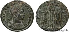 CONSTANCE II (8/11/324-3/11/361) Flavius Julius Valerius Constantius César (8/11/324-9/09/337) Centenionalis ou nummus 330-333 N° brm_122563 Date : 330-333 Nom de l'atelier : Siscia Métal : cuivre Dia