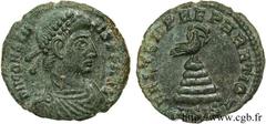 CONSTANS (25/12/335-18/01/350) Flavius Julius Constans Auguste (9/09/337-18/01-350) Demi-maiorina, (PB, ئ 3) 348-350 N° brm_122569 Date : 348-350 Nom de l'atelier : Siscia Métal : cuivre Diamètre : 18