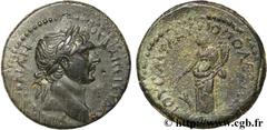 TRAJAN (27/10/97-8/08/117) Marcus Ulpius Traianus Auguste (25/01/98-8/08/117) Assarion 112-113 N° brm_123028 Date : 112-113 Nom de l'atelier : Flaviopolis Métal : cuivre Diamètre : 23,50mm Axe des coi