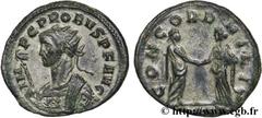 PROBUS (06-07/276-09/282) Marcus Aurelius Probus Aurelianus 277 N° brm_123088 Date : 277 Nom de l'atelier : Ticinum Métal : billon Diamètre : 23,00mm Axe des coins : 12h. Poids : 4,52g. Degré de raret