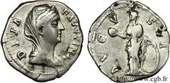 FAUSTINE MERE (+141) Annia Galeria Faustina Consécration d'Antonin le Pieux Denier c. avant 147 N° brm_123615 Date : c. avant 147 Nom de l'atelier : Rome Métal : argent Diamètre : 19mm Axe des coins :
