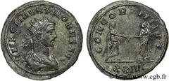 PROBUS (06-07/276-09/282) Marcus Aurelius Probus Antoninien 278 N° brm_123705 Date : 278 Nom de l'atelier : Siscia Métal : billon Diamètre : 22,5mm Axe des coins : 7h. Poids : 3,14g.   Etat de conserv
