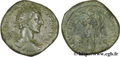 COMMODE (166-31/12/192) Lucius Aurelius Commodus Auguste (17/03/180-31/12/192) Dupondius 180 N° brm_124618 Date : 180 Nom de l'atelier : Rome Métal : cuivre Diamètre : 24,5mm Axe des coins : 6h. Poids