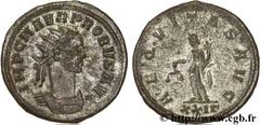 PROBUS (06-07/276-09/282) Marcus Aurelius Probus Aurelianus 276 N° brm_124623 Date : 276 Nom de l'atelier : Rome Métal : billon Diamètre : 22,00mm Axe des coins : 6h. Poids : 4,75g.   Etat de conserva