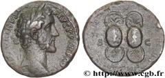 ANTONIN LE PIEUX (25/02/138-7/03/161) Titus Aurelius Fulvus Boionius Arrius Antoninus Auguste (10/07/138-7/03/161) As 143 N° brm_125298 Date : 143 Nom de l'atelier : Rome Métal : cuivre Diamètre : 24,