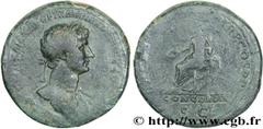 HADRIEN (11/08/117-10/07/138) Publius ئlius Hadrianus Sesterce 117 N° brm_125426 Date : 117 Nom de l'atelier : Rome Métal : cuivre Diamètre : 34,5mm Axe des coins : 6h. Poids : 25,58g. Degré de rareté
