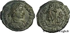 CONSTANS (25/12/335-18/01/350) Flavius Julius Constans Auguste (9/09/337-18/01-350) Demi-maiorina, (PB, ئ 3) 349 N° brm_125637 Date : 349 Nom de l'atelier : Siscia Métal : cuivre Diamètre : 19mm Axe d