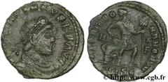 GRATIEN (24/08/367-25/08/383) Flavius Gratianus Nummus, (PB, ئ 3) 367-375 N° brm_125808 Date : 367-375 Nom de l'atelier : Siscia Métal : cuivre Diamètre : 18mm Axe des coins : 7h. Poids : 2,90g. Etat 