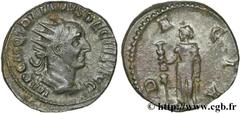 TRAJAN DECE (07/249-06/251) Caius Messius Quintus Traianus Decius Antoninien 251 N° brm_126289 Date : 251 Nom de l'atelier : Rome Métal : billon Diamètre : 22mm Axe des coins : 6h. Poids : 4,14g. Etat