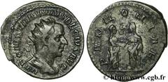 TRAJAN DECE (07/249-06/251) Caius Messius Quintus Traianus Decius Antoninien 251 N° brm_126293 Date : 251 Nom de l'atelier : Rome Métal : billon Diamètre : 22mm Axe des coins : 12h. Poids : 3,89g. Deg