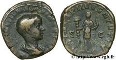 HOSTILIEN (+251) Caius Valens Hostilianus Messius Quintus Fils de Trajan Dèce - César (03-/06/251) Sesterce 251 N° brm_126298 Date : 251 Nom de l'atelier : Rome Métal : bronze Diamètre : 28mm Axe des 