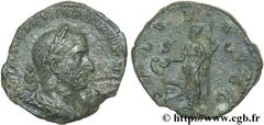 TREBONIEN GALLE (06/251-06/253) Caius Vibius Trebonianus Gallus Sesterce 251 N° brm_126458 Date : 251 Nom de l'atelier : Rome Métal : cuivre Diamètre : 30mm Axe des coins : 12h. Poids : 16,73g. Degré 