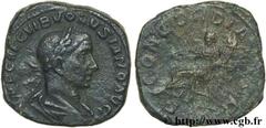 VOLUSIEN (06/251-06/253) Caius Vibius Afinius Gallus Vendumnianus Volusianus Auguste (11/251-05/253) Sesterce fin 251 - mi 252 N° brm_126476 Date : fin 251 - mi 252 Nom de l'atelier : Rome Métal : cui