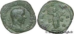 VOLUSIEN (06/251-06/253) Caius Vibius Afinius Gallus Vendumnianus Volusianus Auguste (11/251-05/253) Sesterce fin 251 - mi 252 N° brm_126485 Date : fin 251 - mi 252 Nom de l'atelier : Rome Métal : cui