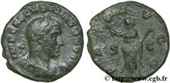 VOLUSIEN (06/251-06/253) Caius Vibius Afinius Gallus Vendumnianus Volusianus Auguste (11/251-05/253) As fin 251 - mi 252 N° brm_126486 Date : fin 251 - mi 252 Nom de l'atelier : Rome Métal : cuivre Di