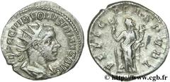 VOLUSIEN (06/251-06/253) Caius Vibius Afinius Gallus Vendumnianus Volusianus Auguste (11/251-05/253) Antoninien fin 252 N° brm_126495 Date : fin 252 Nom de l'atelier : Rome Métal : billon Diamètre : 2