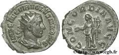 VOLUSIEN (06/251-06/253) Caius Vibius Afinius Gallus Vendumnianus Volusianus Auguste (11/251-05/253) Antoninien début 253 N° brm_126508 Date : début 253 Nom de l'atelier : Rome Métal : billon Diamètre