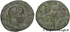 TREBONIEN GALLE (06/251-06/253) Caius Vibius Trebonianus Gallus As 253 N° brm_126518 Date : 253 Nom de l'atelier : Rome Métal : cuivre Diamètre : 24mm Axe des coins : 1h. Poids : 7,60g. Degré de raret