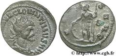 QUINTILLE (08-10 ou 11/270) Marcus Aurelius Claudius Quintillus Antoninien 270 N° brm_126622 Date : 270 Nom de l'atelier : Rome Métal : billon Diamètre : 21mm Axe des coins : 6h. Poids : 2,70g.   Etat