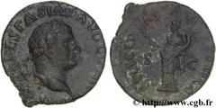 VESPASIEN (1/07/69-24/06/79) Titus Flavius Sabinus Vespasianus As 71 N° brm_130378 Date : 71 Nom de l'atelier : Rome Métal : cuivre Diamètre : 27,00mm Axe des coins : 6h. Poids : 9,26g. Degré de raret