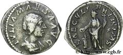 JULIA MAESA (+223 ou 226) Julia Mوsa Sœur de Julia Domna, mère de Julia Soémias et de Julia Mamée, grand-mère d'Elagabal et d'Alexandre Sévère - Augusta (218-223/226) Denier 220-222 N° brm_130419 Date