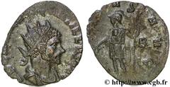 QUINTILLE (08-10 ou 11/270) Marcus Aurelius Claudius Quintillus Antoninien 270 N° brm_130451 Date : 270 Nom de l'atelier : Rome Métal : billon Diamètre : 18,00mm Axe des coins : 6h. Poids : 1,88g.   E