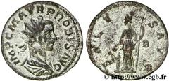 PROBUS (06-07/276-09/282) Marcus Aurelius Probus Aurelianus 282 N° brm_130460 Date : 282 Nom de l'atelier : Lyon Métal : billon Diamètre : 21,00mm Axe des coins : 12h. Poids : 3,55g.   Etat de conserv