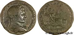 CARACALLA (27/05/196-8/04/217) Marcus Aurelius Antoninus Auguste (4/02/211-8/04/217) Sesterce 213 N° brm_130944 Date : 213 Nom de l'atelier : Rome Métal : cuivre Diamètre : 28,50mm Axe des coins : 12h
