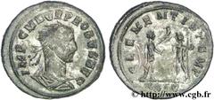 PROBUS (06-07/276-09/282) Marcus Aurelius Probus Aurelianus 276 N° brm_136290 Date : 276 Nom de l'atelier : Cyzique Métal : billon Diamètre : 23mm Axe des coins : 6h. Poids : 3,98g.   Etat de conserva