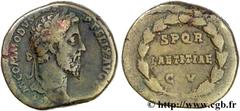 COMMODE (166-31/12/192) Lucius Aurelius Commodus Auguste (17/03/180-31/12/192) Sesterce 186 N° brm_136443 Date : 186 Nom de l'atelier : Rome Métal : bronze Diamètre : 29mm Axe des coins : 12h. Poids :