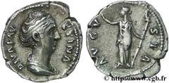 FAUSTINE MERE (+141) Annia Galeria Faustina Consécration d'Antonin le Pieux Denier c. après 148 N° brm_136636 Date : c. après 148 Nom de l'atelier : Rome Métal : argent Diamètre : 18,5mm Axe des coins