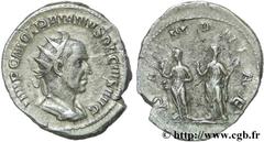 TRAJAN DECE (07/249-06/251) Caius Messius Quintus Traianus Decius Antoninien 250 N° brm_136652 Date : 250 Nom de l'atelier : Rome Métal : billon Diamètre : 23,5mm Axe des coins : 12h. Poids : 4,58g.  