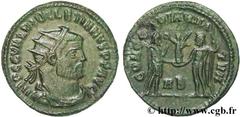 DIOCLETIEN (20/11/284-1/05/305) Caius Aurelius Valerius Diocletianus Auguste (20/11/284-1/05/305) Pseudo aurelianus ou néo-aurelianus 295-296 N° brm_137098 Date : 295-296 Nom de l'atelier : Héraclée M
