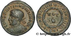 CONSTANTIN II (1/03/317-04/340) Flavius Claudius Julius Constantinus César (1/03/317-9/09/337) Centenionalis ou nummus 324 N° brm_137172 Date : 324 Nom de l'atelier : Thessalonique Métal : cuivre Diam