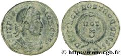 CRISPUS (1/04/317-09/326) Flavius Julius Crispus César (317-326) Centenionalis ou nummus 322-325 N° brm_137174 Date : 322-325 Nom de l'atelier : Ticinum Métal : cuivre Diamètre : 17,5mm Axe des coins 