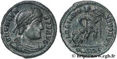 VALENS (28/03/364-9/08/378) Flavius Valens Nummus, (PB, ئ 3) 364-365 N° brm_137313 Date : 364-365 Nom de l'atelier : Siscia Métal : cuivre Diamètre : 19,5mm Axe des coins : 6h. Poids : 2,59g. Degré de