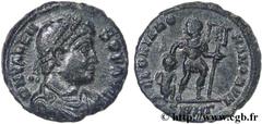 VALENS (28/03/364-9/08/378) Flavius Valens Nummus, (PB, ئ 3) 364-365 N° brm_137315 Date : 364-365 Nom de l'atelier : Héraclée Métal : cuivre Diamètre : 17,5mm Axe des coins : 6h. Poids : 2,93g. Degré 