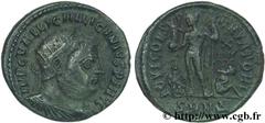 LICINIUS Ier (11/08/308-09/324) Valerius Licinianus Licinius Follis ou nummus 321-324 N° brm_138575 Date : 321-324 Nom de l'atelier : Héraclée Métal : cuivre Diamètre : 18,5mm Axe des coins : 7h. Poid
